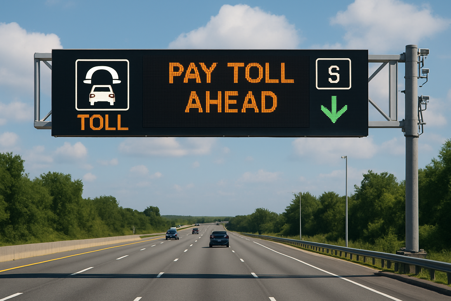 Digital traffic management system for paid roads